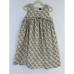 Tea Collection Girls Printed Woven 100% Cotton Dress Size 7 Worn Once